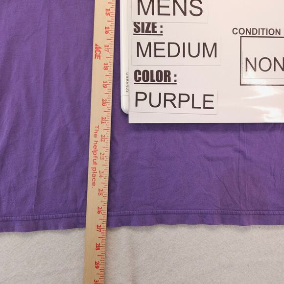 Teddy Frersh Graphic Short Sleeve Crew Neck T Shirt Mens Size Medium M Purple - Picture 8 of 9